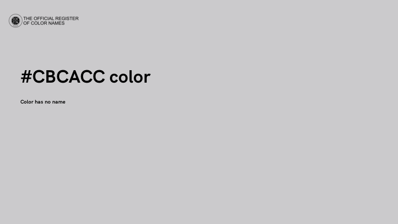 #CBCACC color image