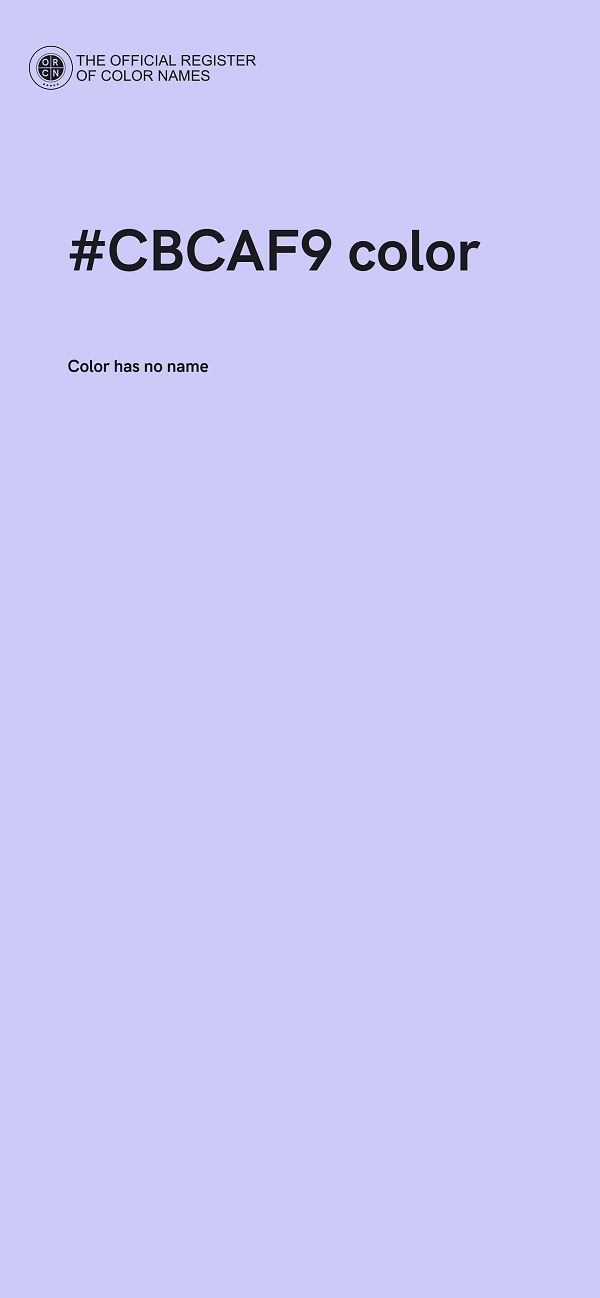 #CBCAF9 color image