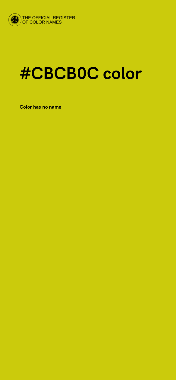 #CBCB0C color image