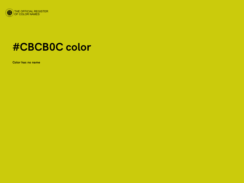 #CBCB0C color image