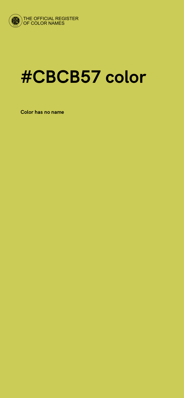 #CBCB57 color image