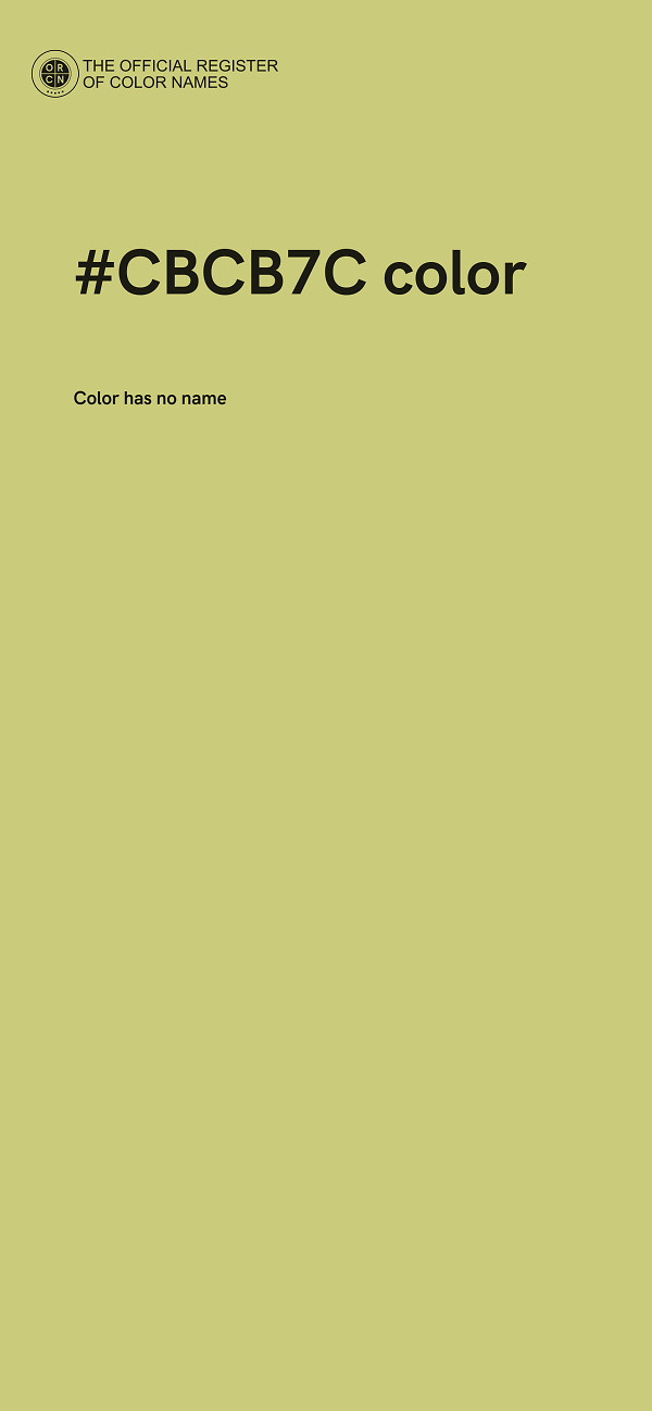 #CBCB7C color image