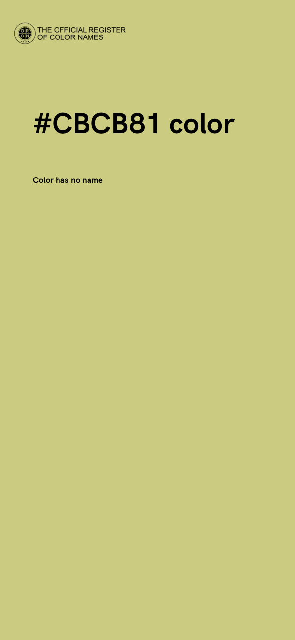 #CBCB81 color image