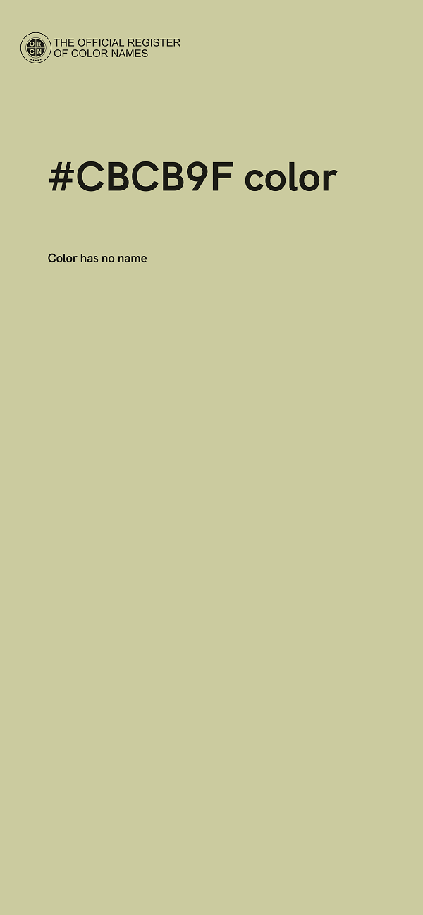 #CBCB9F color image