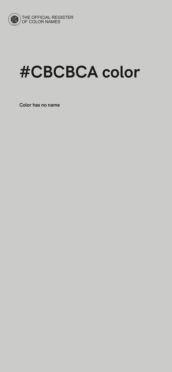 #CBCBCA color image