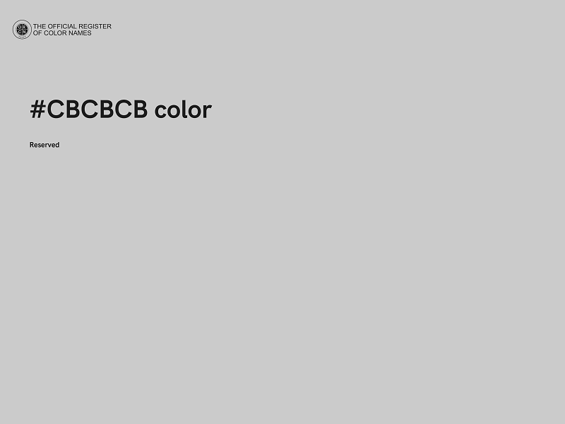 #CBCBCB color image