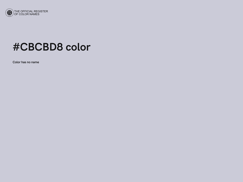 #CBCBD8 color image