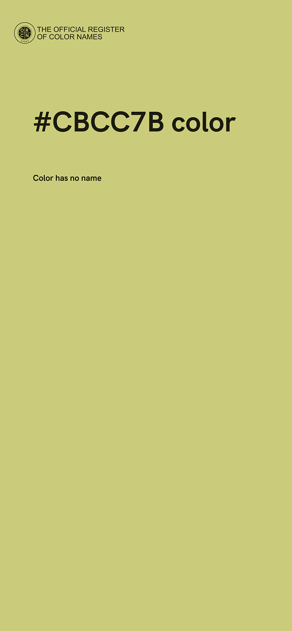 #CBCC7B color image