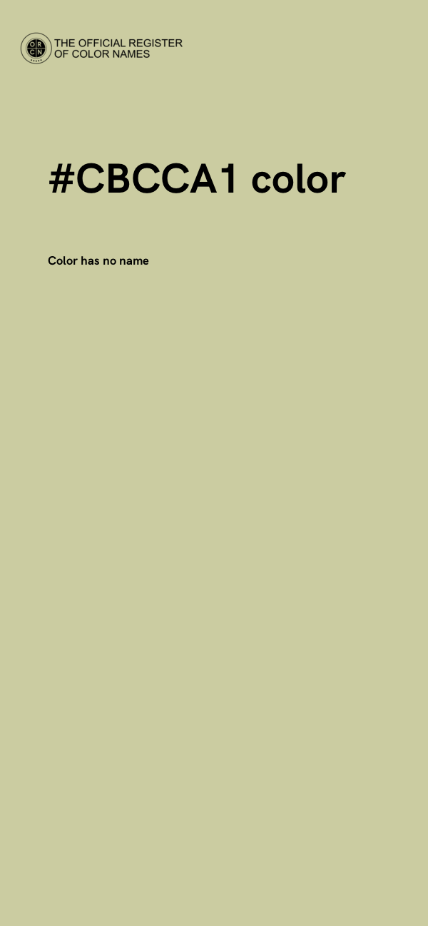 #CBCCA1 color image