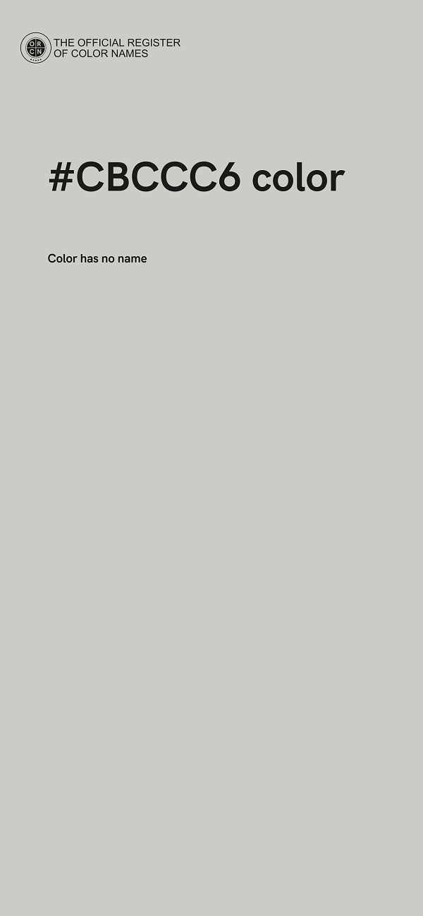 #CBCCC6 color image