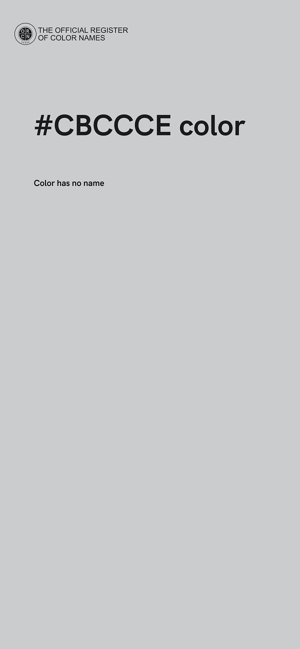 #CBCCCE color image