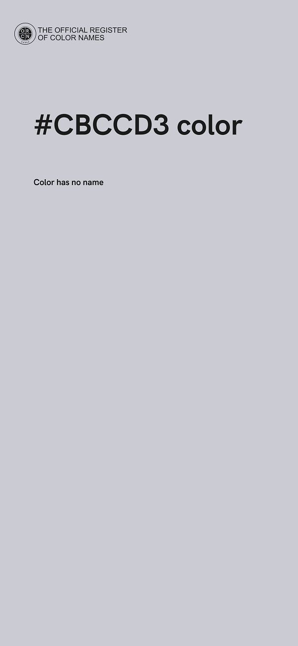 #CBCCD3 color image
