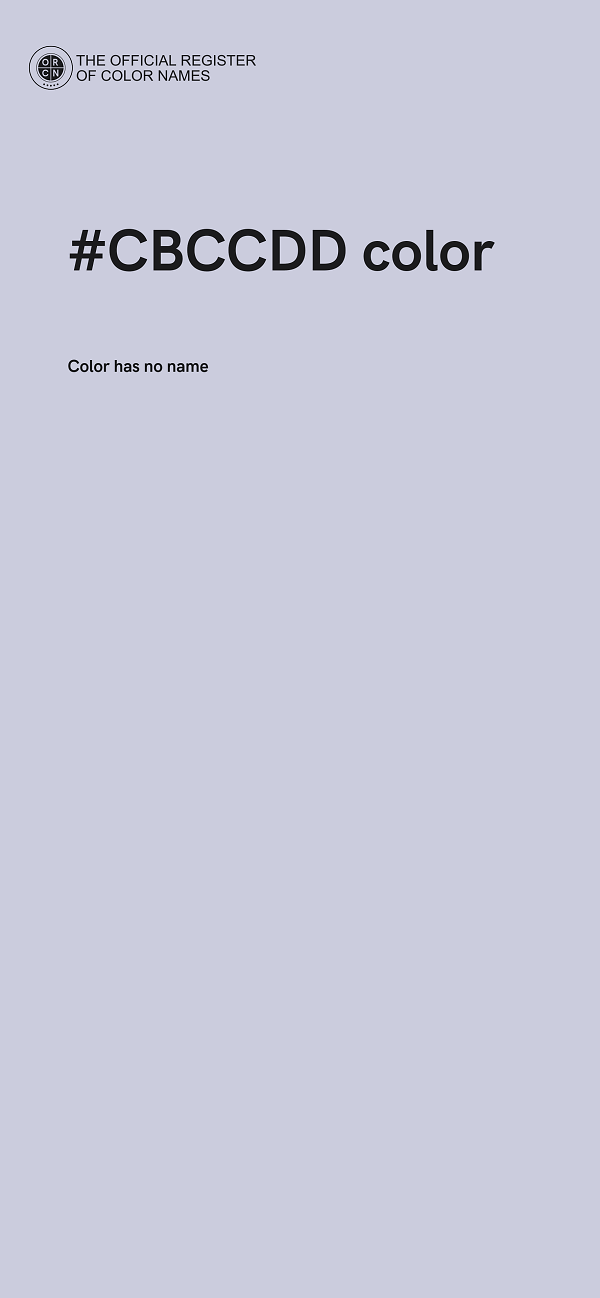 #CBCCDD color image