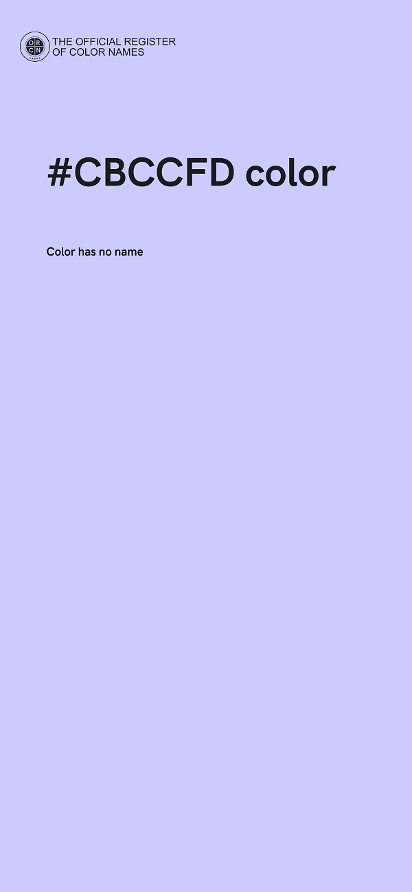 #CBCCFD color image