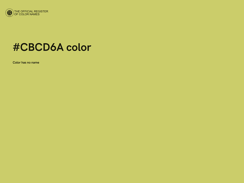 #CBCD6A color image