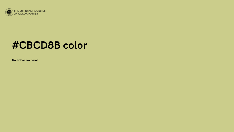 #CBCD8B color image