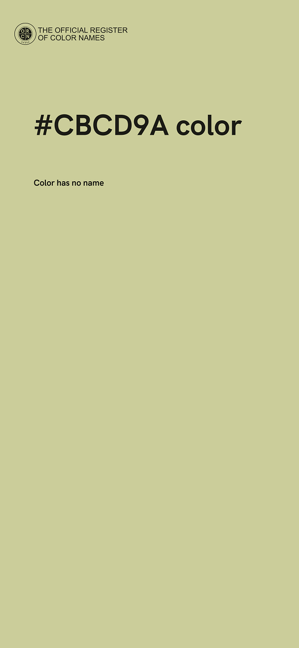 #CBCD9A color image