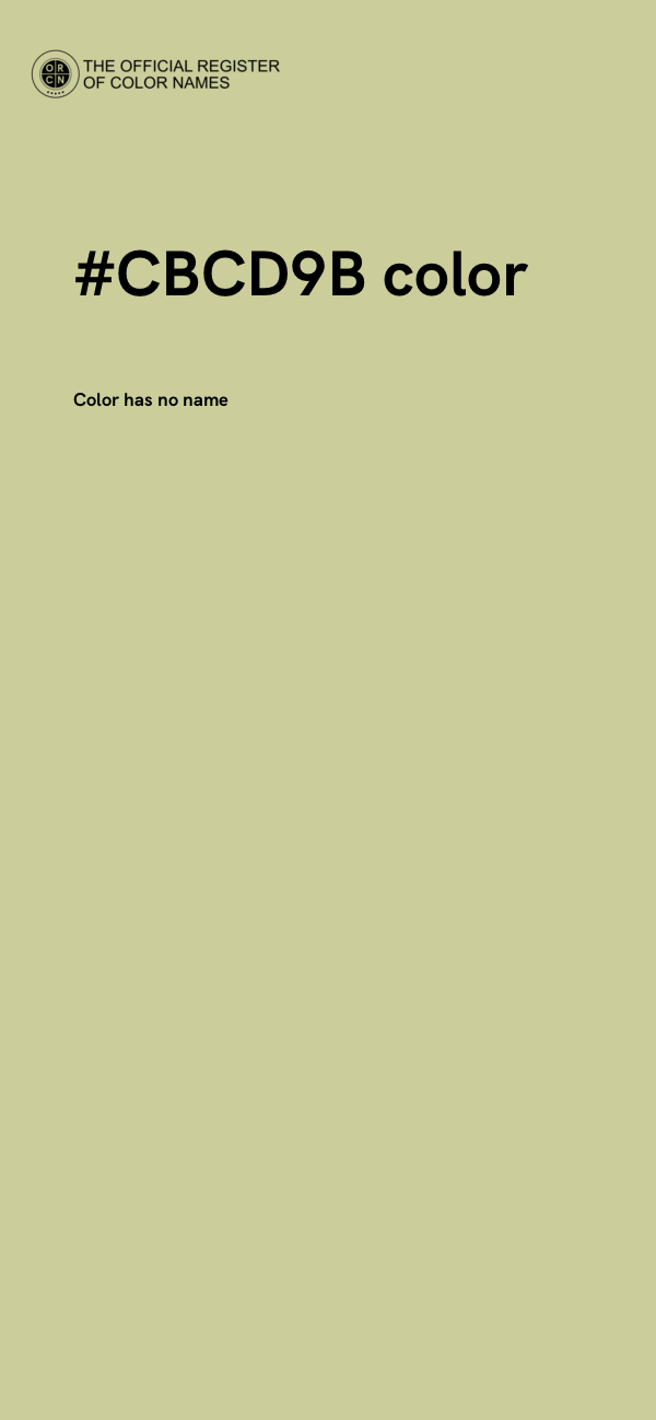 #CBCD9B color image