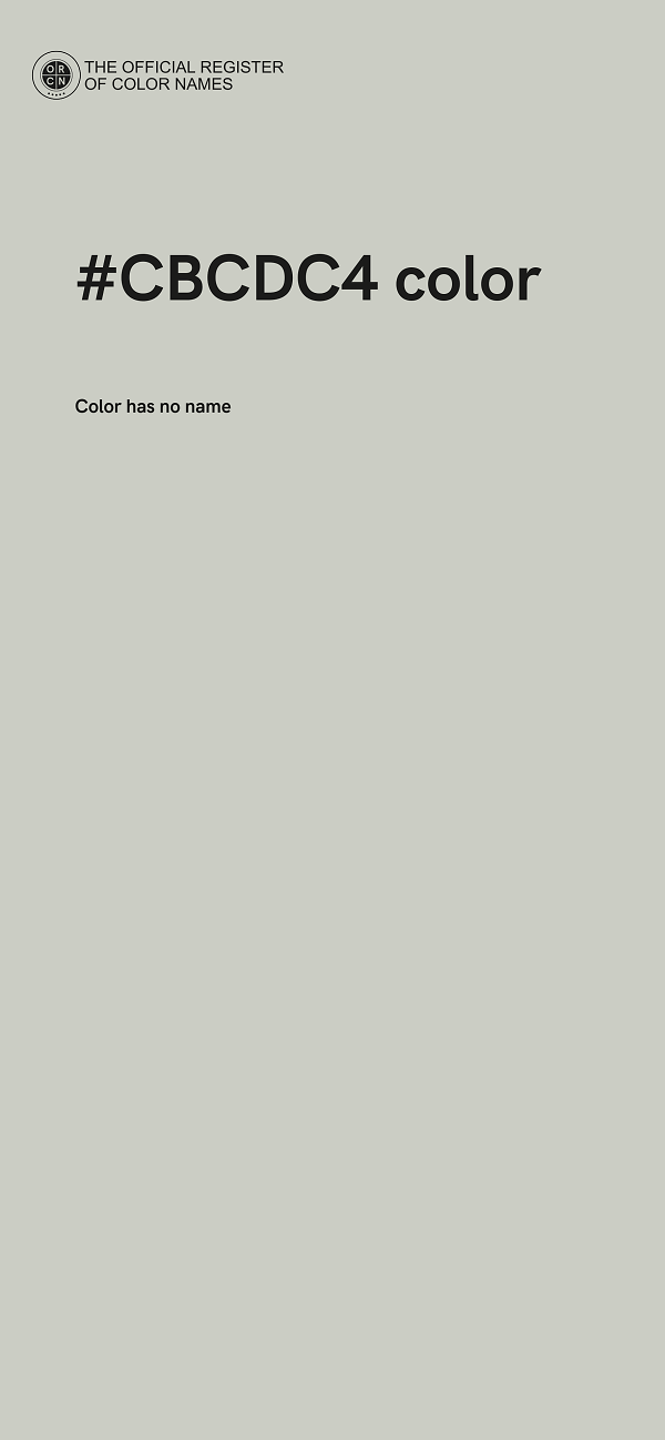 #CBCDC4 color image