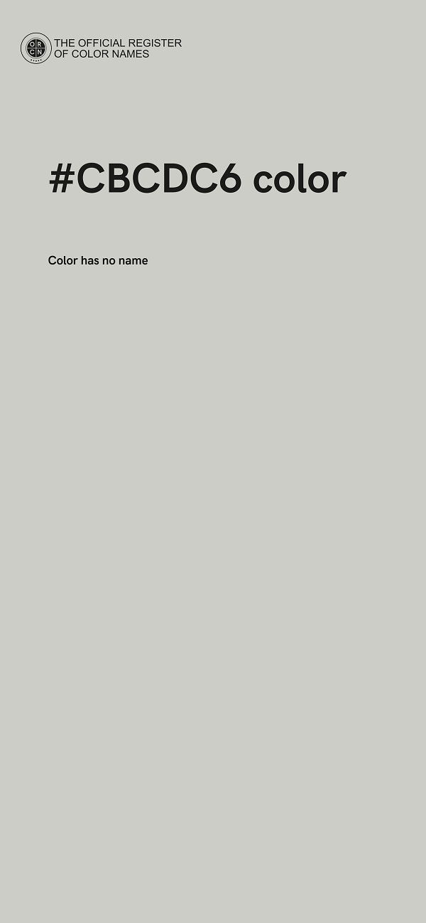 #CBCDC6 color image