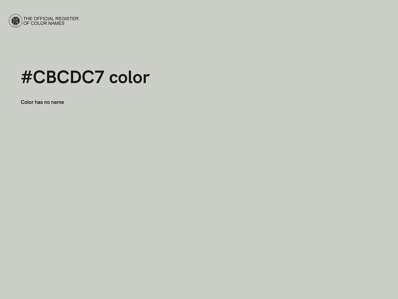 #CBCDC7 color image