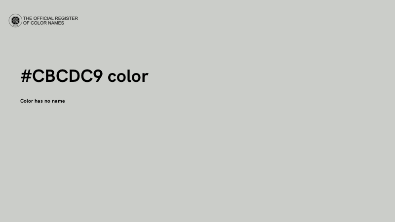 #CBCDC9 color image