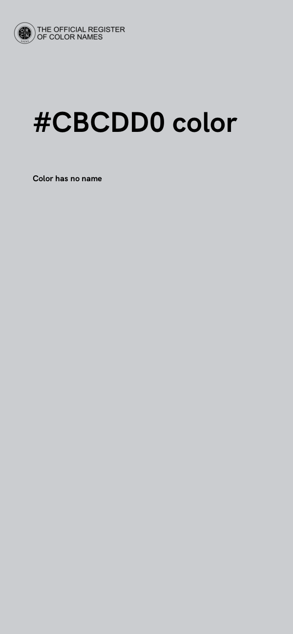 #CBCDD0 color image