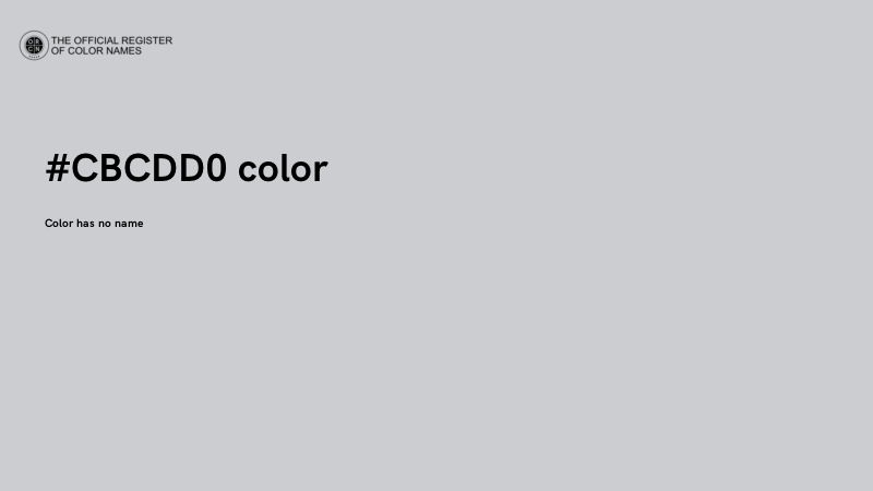 #CBCDD0 color image