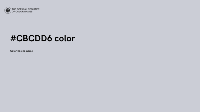 #CBCDD6 color image