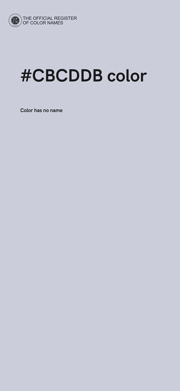 #CBCDDB color image