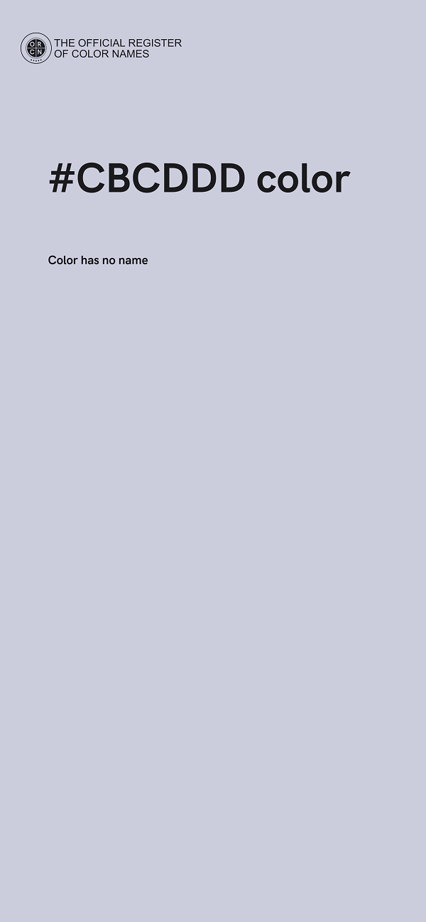 #CBCDDD color image