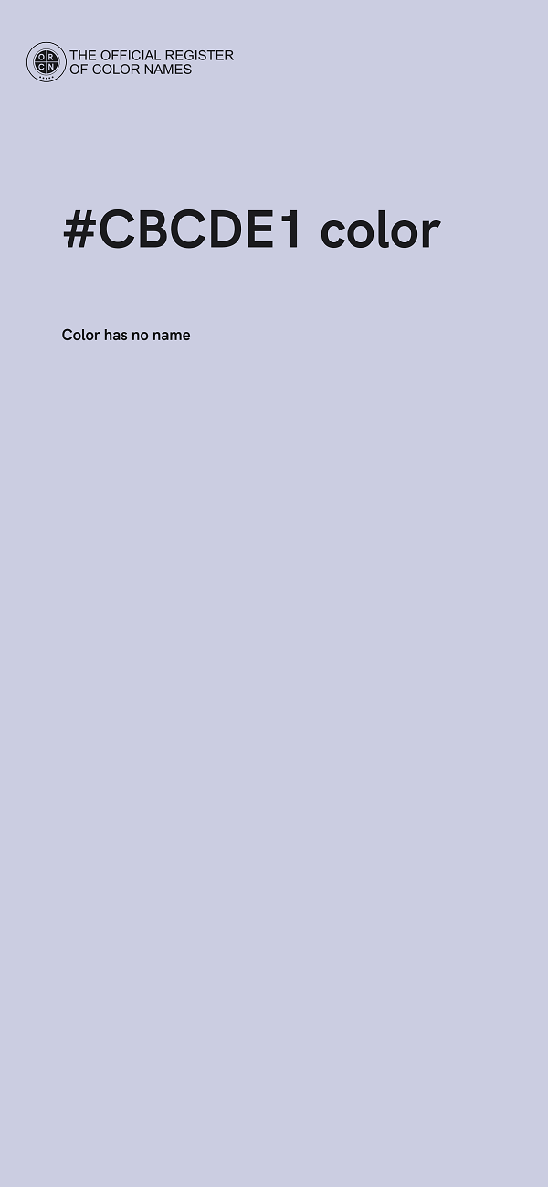 #CBCDE1 color image