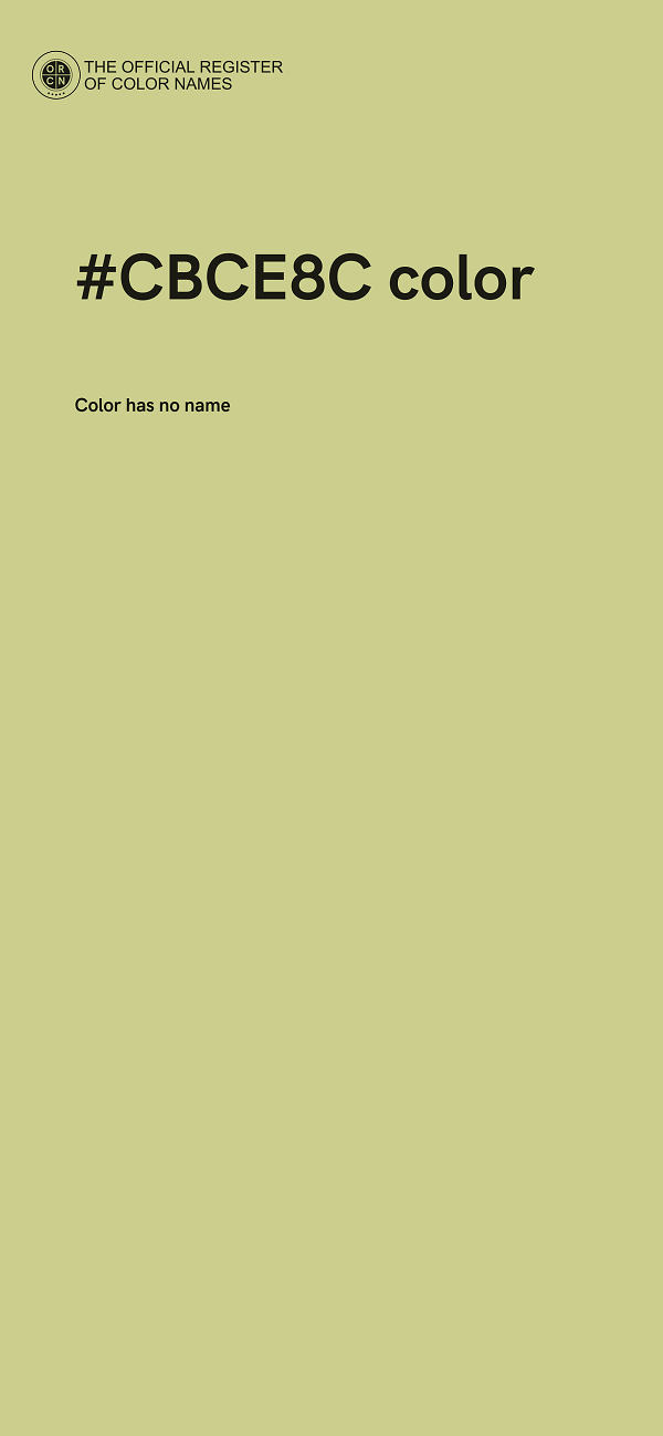 #CBCE8C color image