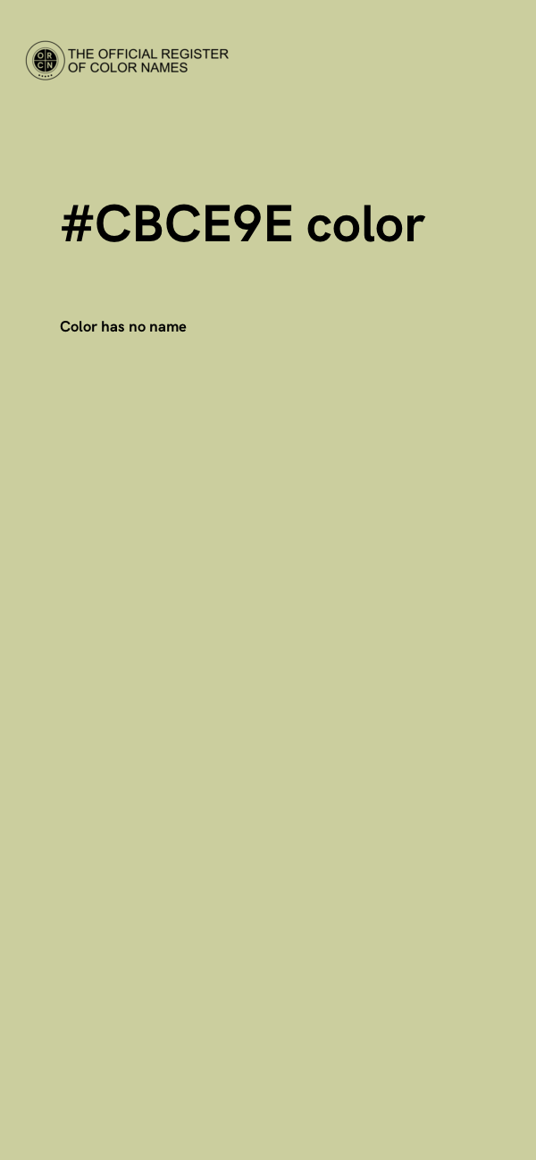 #CBCE9E color image