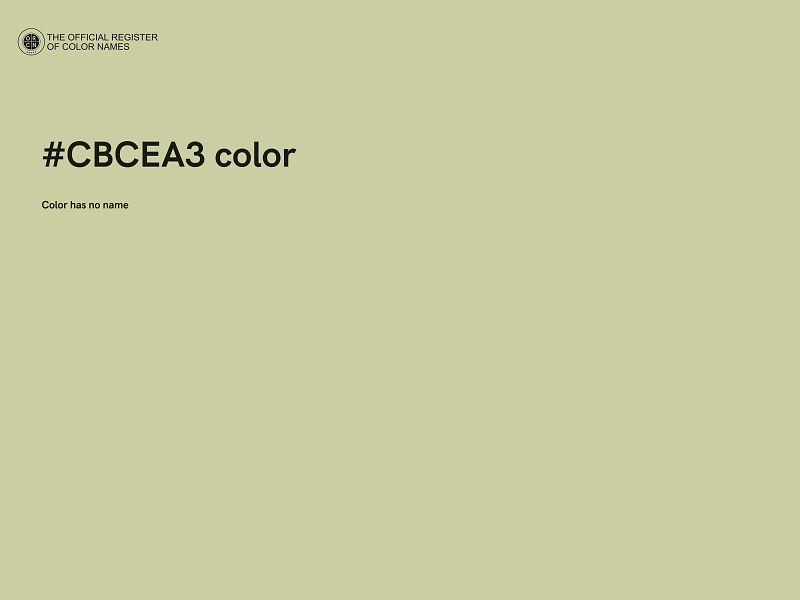 #CBCEA3 color image