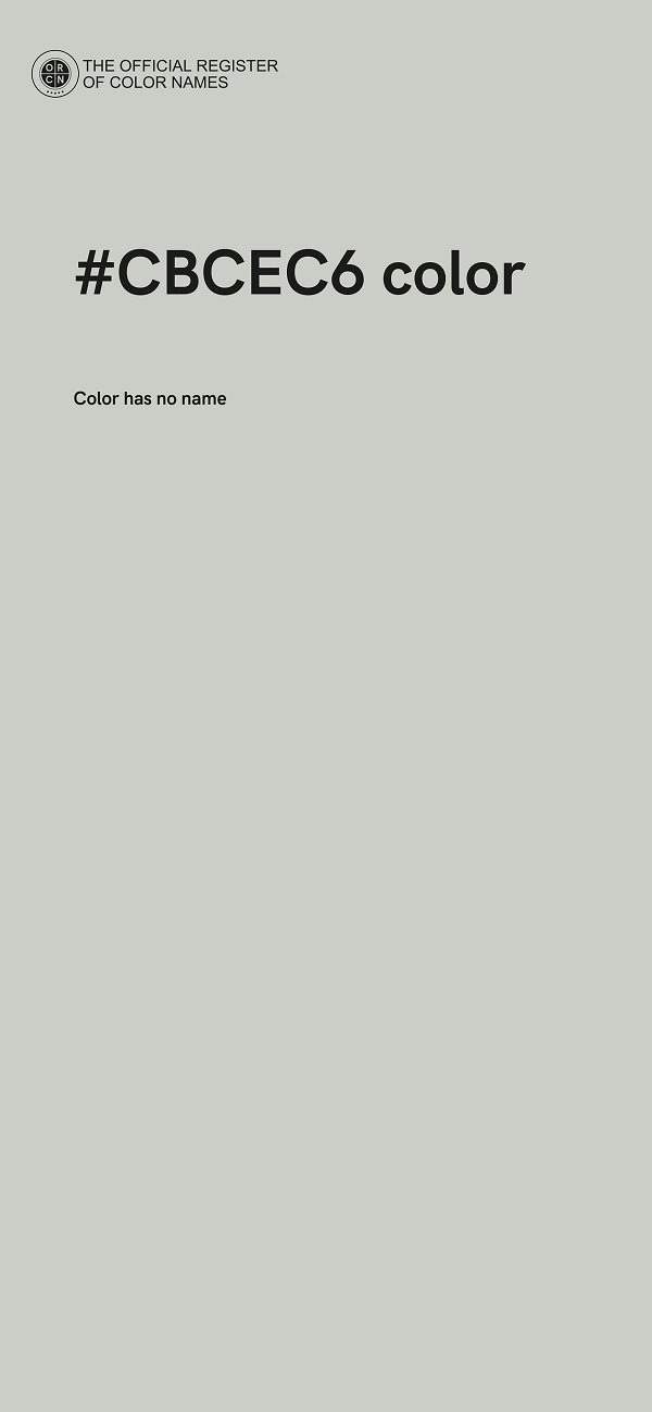 #CBCEC6 color image