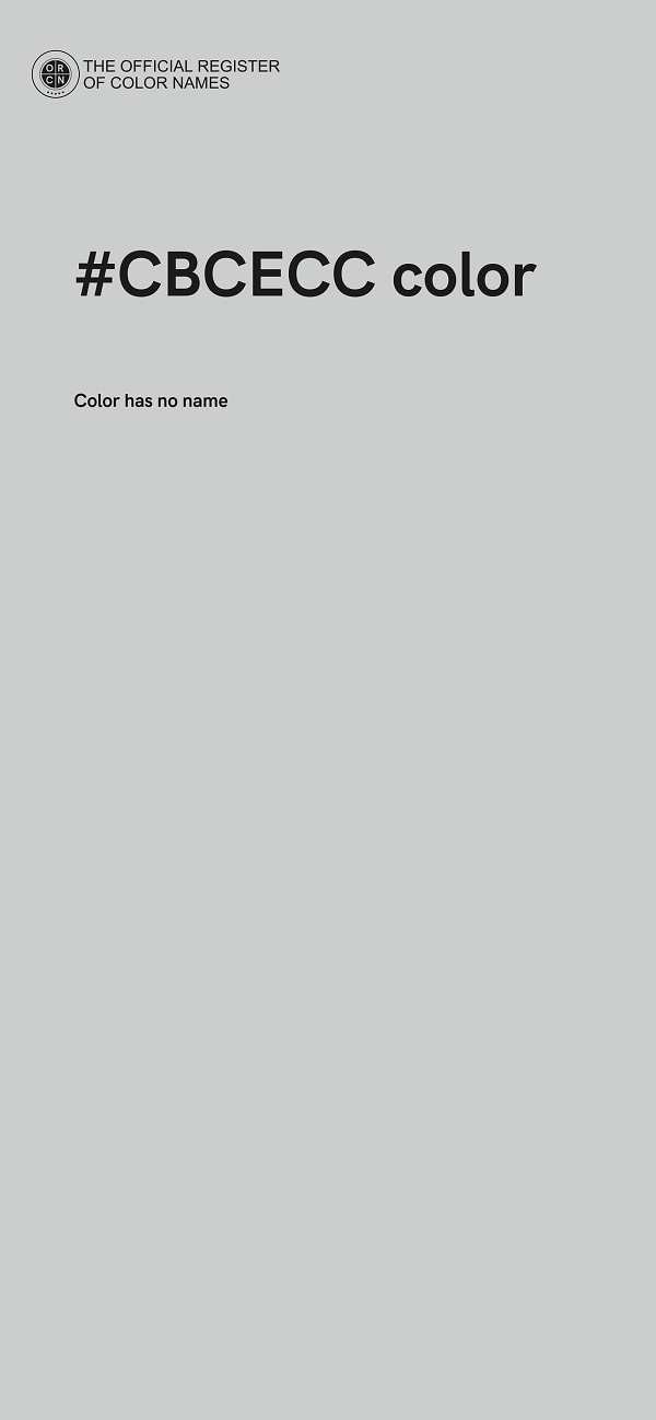 #CBCECC color image