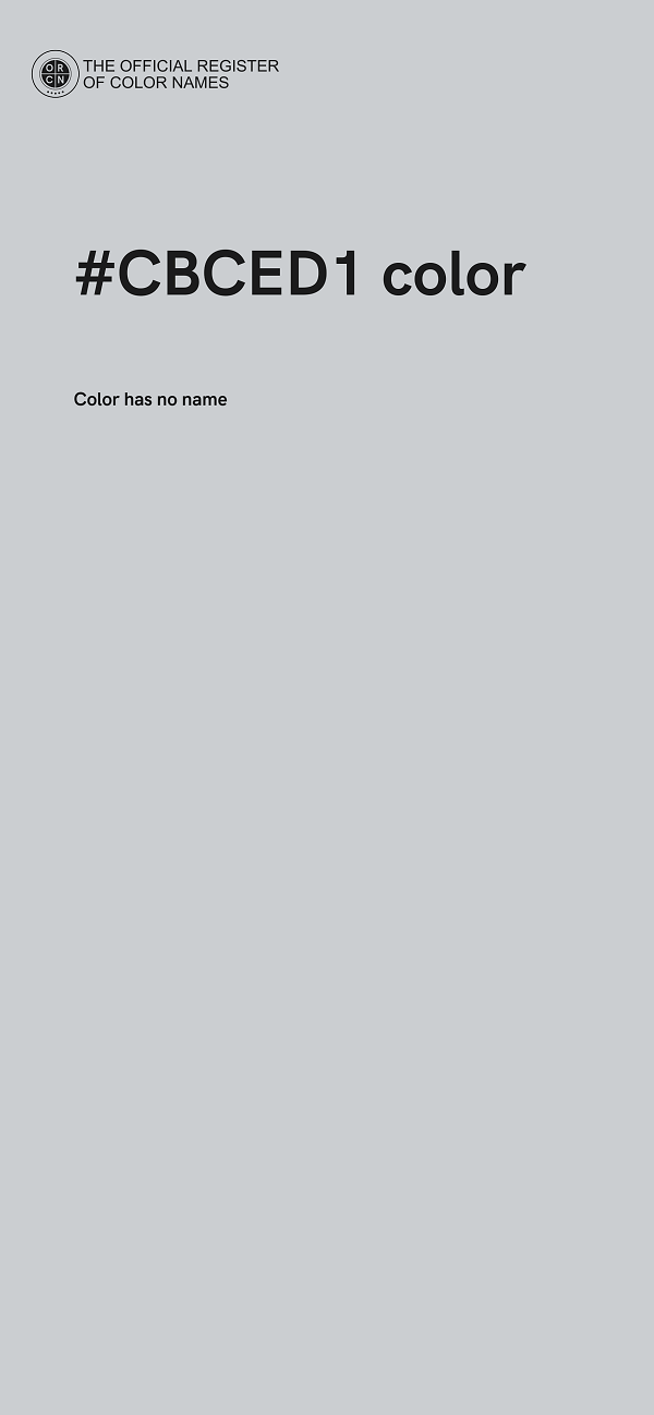 #CBCED1 color image