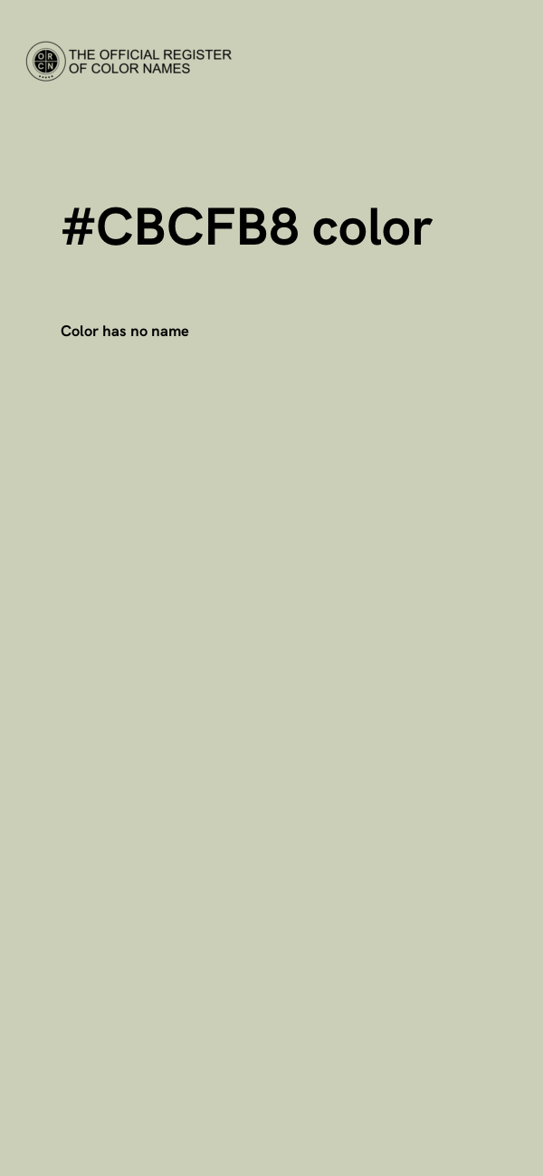 #CBCFB8 color image