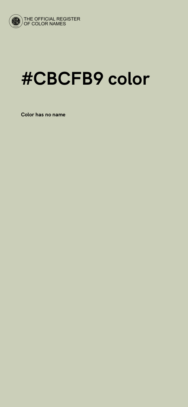 #CBCFB9 color image