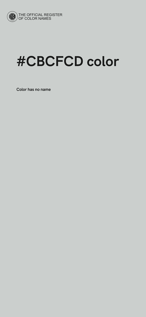 #CBCFCD color image