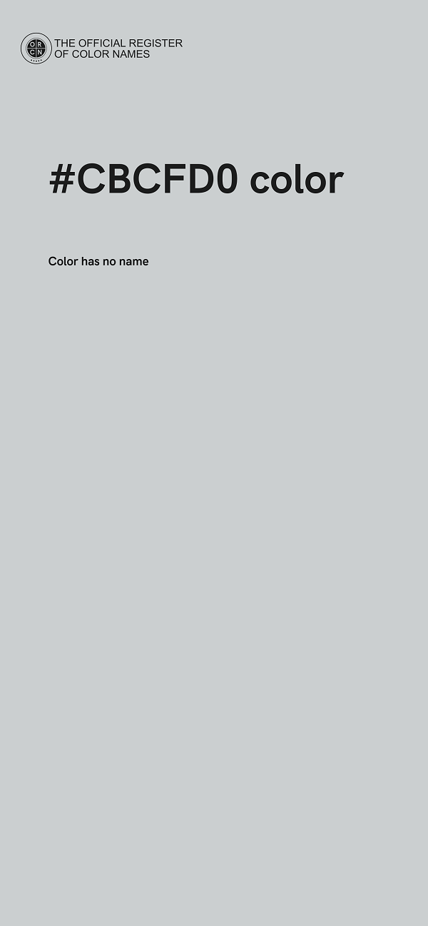 #CBCFD0 color image