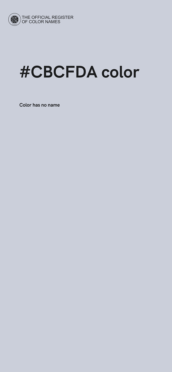 #CBCFDA color image