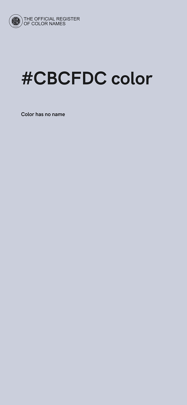 #CBCFDC color image