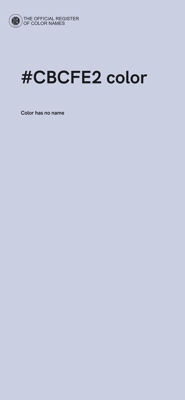 #CBCFE2 color image