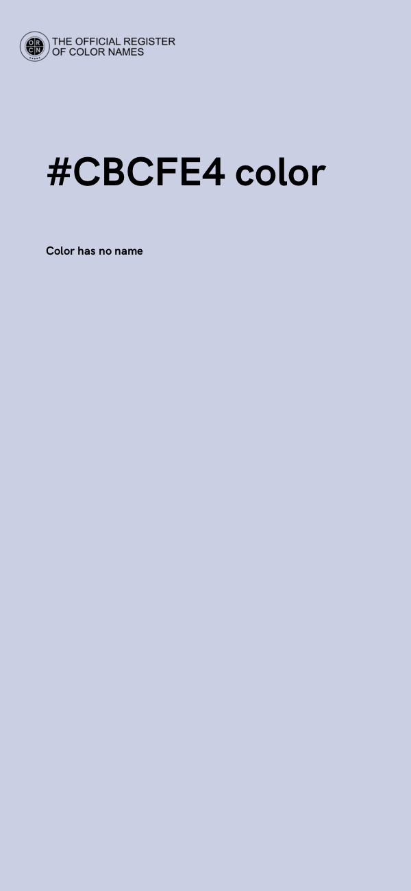 #CBCFE4 color image