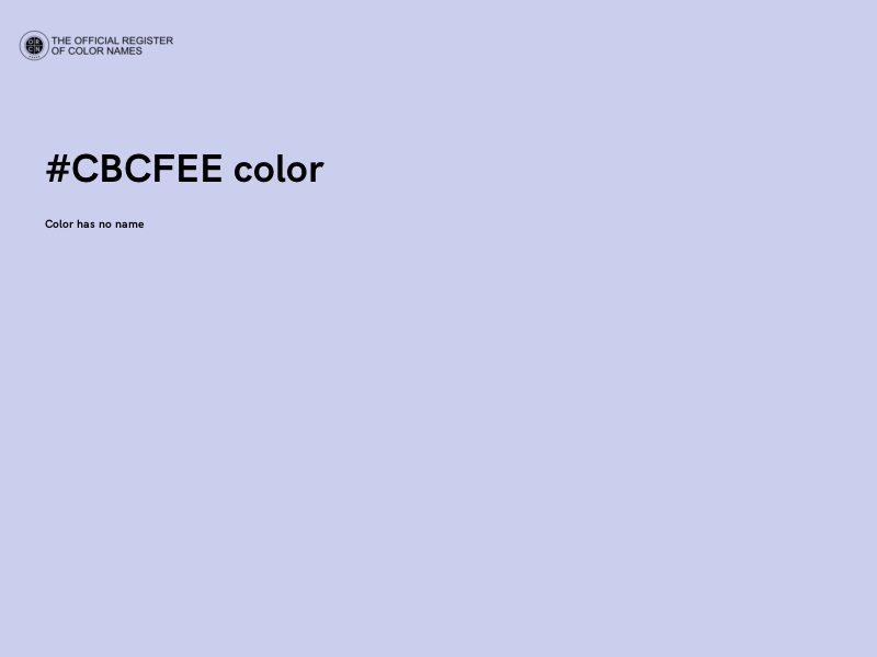 #CBCFEE color image