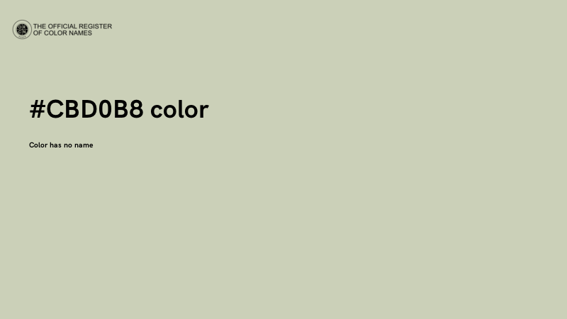 #CBD0B8 color image