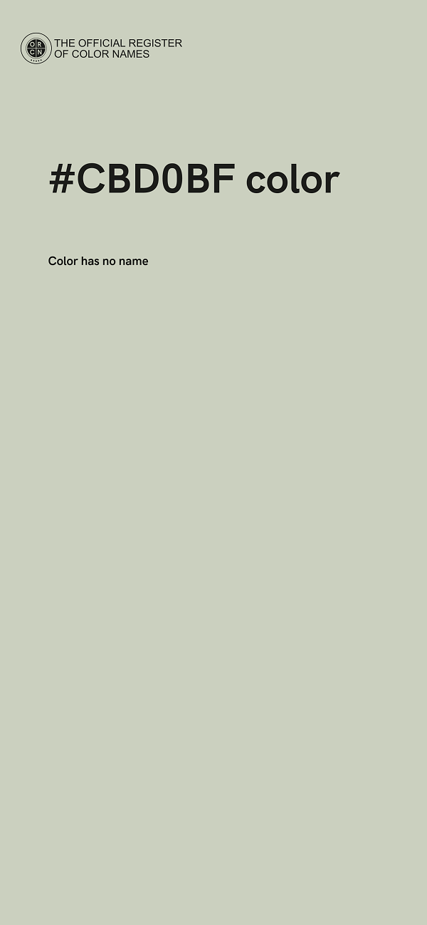 #CBD0BF color image
