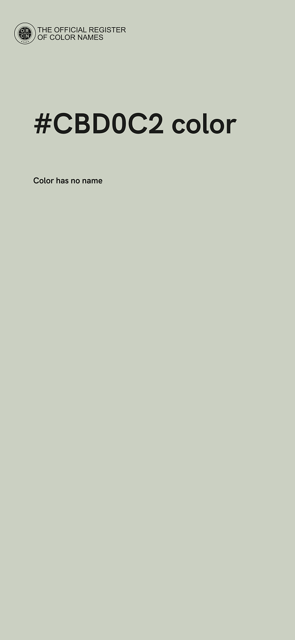 #CBD0C2 color image